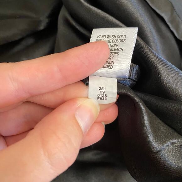 Proenza Schouler for Target Silk Charmeuse Midi Dress Size 5 Juniors Navy Black‎ - Picture 9 of 9